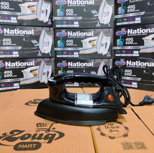 Inverter iron 400-500 watt 2.2amp energy consumption, 1 year warranty, heavy weight