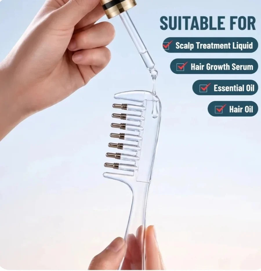Scalp Oil Applicator Comb – Hair & Scalp Oil Massager by zouqmart | اسکالپ آئل ایپلیکیٹر کنگھی