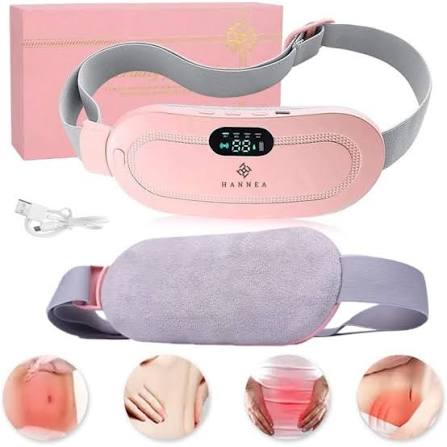 Zouq Mart Smart Period Heating Belt – Heat + Vibration Massage for Cramp Relief