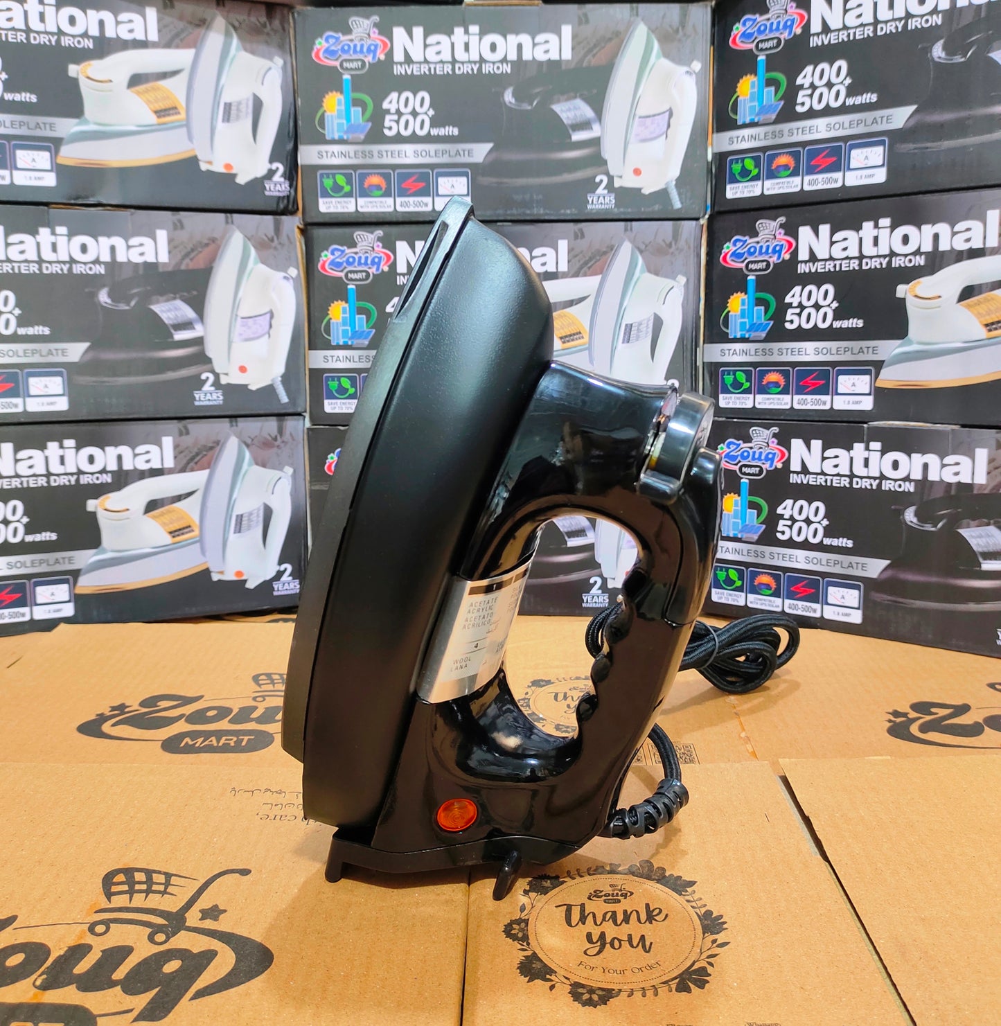 Inverter iron 400-500 watt 2.2amp energy consumption, 1 year warranty, heavy weight