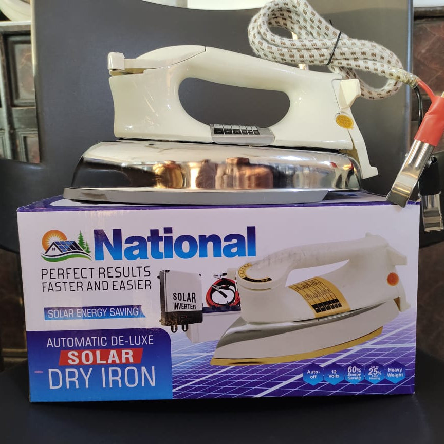 12 Volt dry Iron heavy weight , Solar Iron, Energy saver iron, Solar Plate iron