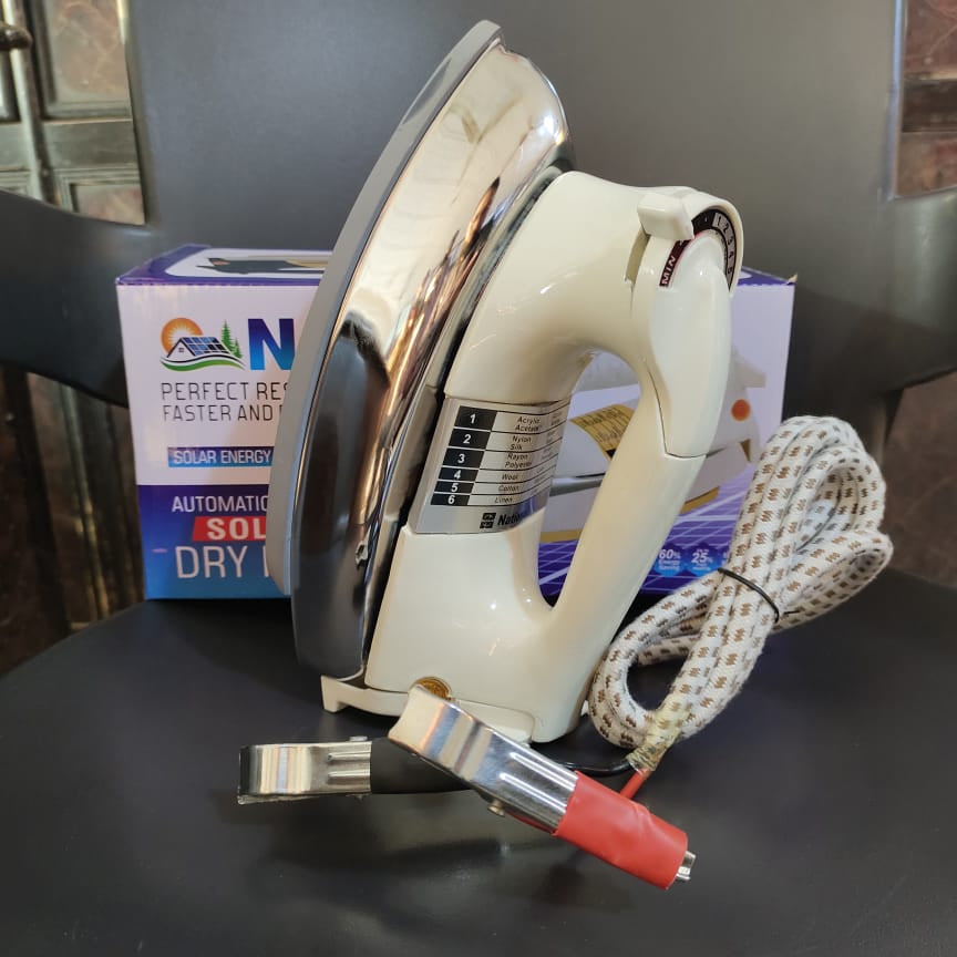 12 Volt dry Iron heavy weight , Solar Iron, Energy saver iron, Solar Plate iron