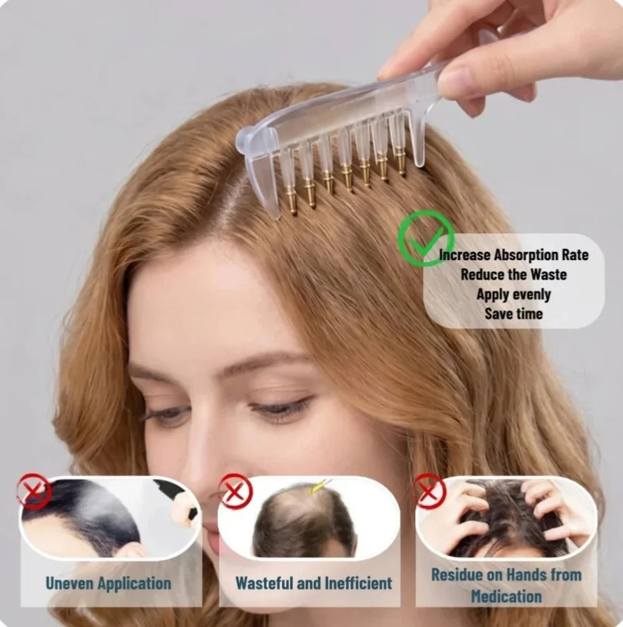 Scalp Oil Applicator Comb – Hair & Scalp Oil Massager by zouqmart | اسکالپ آئل ایپلیکیٹر کنگھی