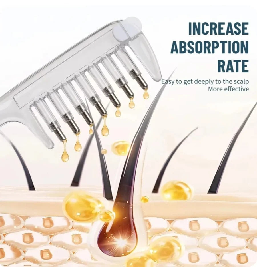 Scalp Oil Applicator Comb – Hair & Scalp Oil Massager by zouqmart | اسکالپ آئل ایپلیکیٹر کنگھی